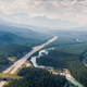 Wildlife overpass, Banff, Canada, Transcanada Highway